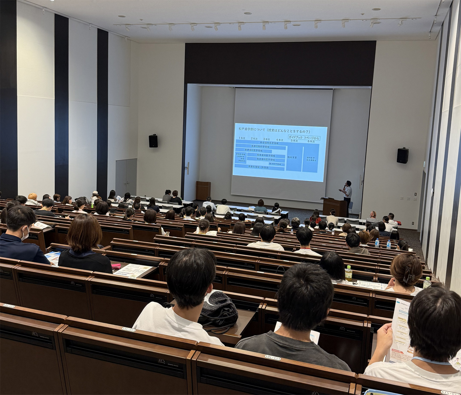 学部概要説明の様子